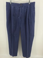 Polo Golf Ralph Lauren Men's  38x32 Navy  Fairway Pant Pleated Chino Crest Logo