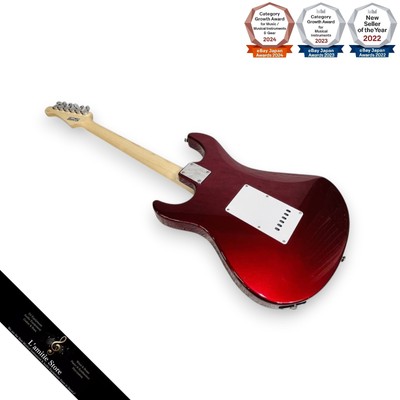 Yamaha PAC112J E-Gitarre Sunburst Ahorn Hals 8 Layout Bünde