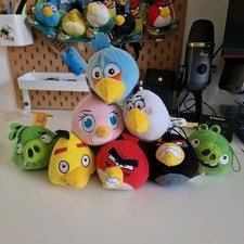 RARE Angry birds Brazilian McDonald's Plush Complete Lot 3"