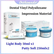Dental Vinyl Polysiloxane Impression Material full crowns fixed bridges
