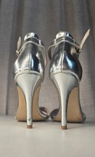 Steve Madden Strap Silver Heels Size 7