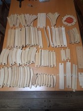 Thomas And Friends /Brio 87Piece Wooden Train Track Lot Railway Set Drawbridge