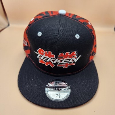 Tekken Hat Cap Fitted Mens 7 1/8 Red Zebra Embroidered Namco Headgear Classics