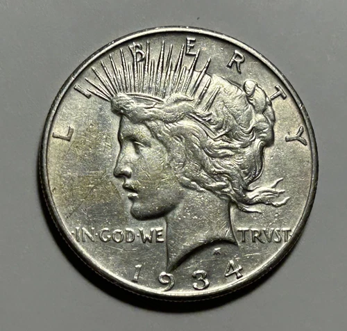 1934 S PEACE DOLLAR VF-XF