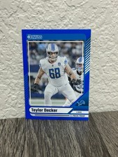 2024 Panini Donruss Football Taylor Decker Blue Press Proof Parallel #281 Lions
