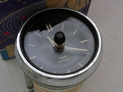 Vtg MERCEDES-BENZ VDO Kienzle DASH CLOCK w/Box Untested As-Is 000 542 07 11