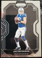 2020 Panini Chronicles #PB-25 Jacob Eason Rookie Prizm Black Rookie RC Colts