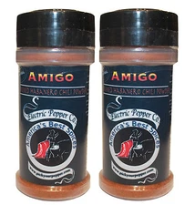 Smoked Habanero Chili Pepper Powder Chipotle Dried Hot Spice 2 x 1.5 oz Amigo