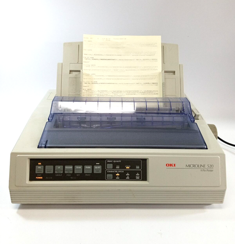 Oki Microline 520 9-Pin Printer Model GE5258A Please Read Description