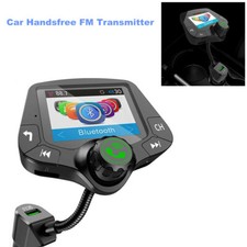 Car Handsfree FM Transmitter Large Screen Multifunction Bluetooth USB MP3 Player