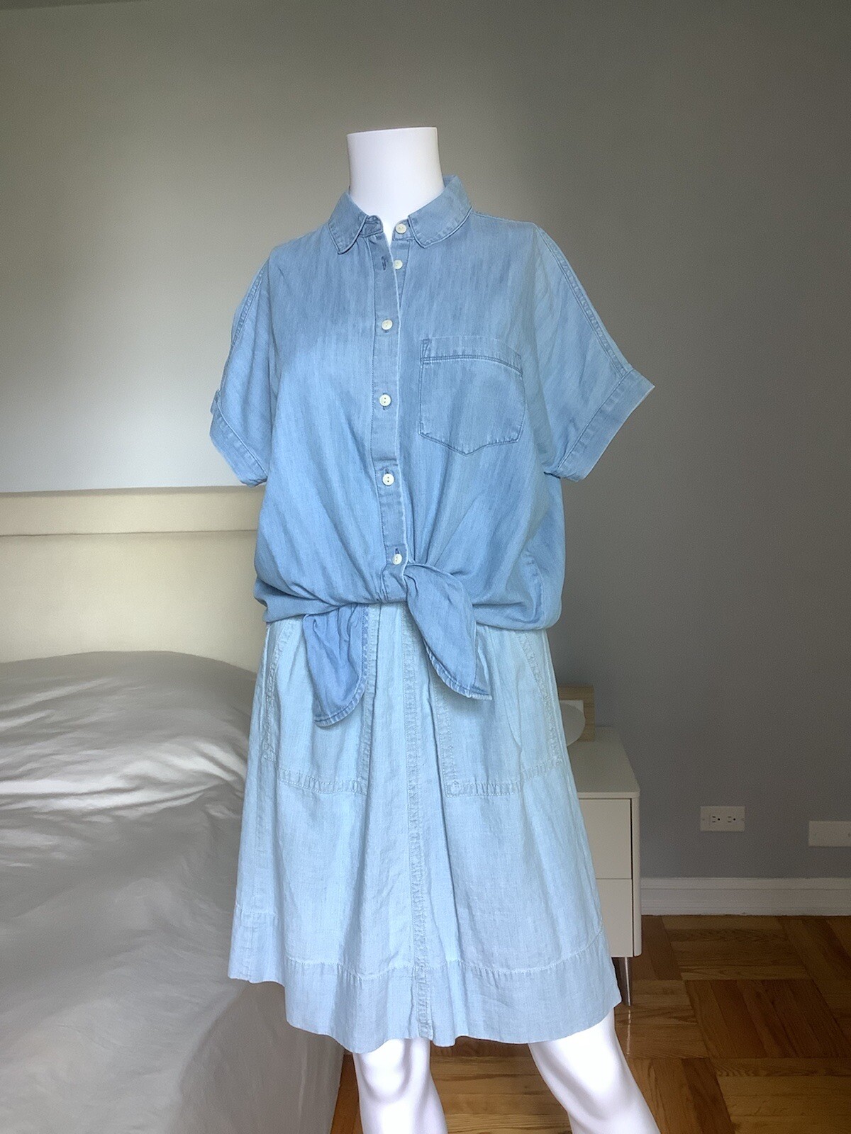 madewell chambray courier shirt