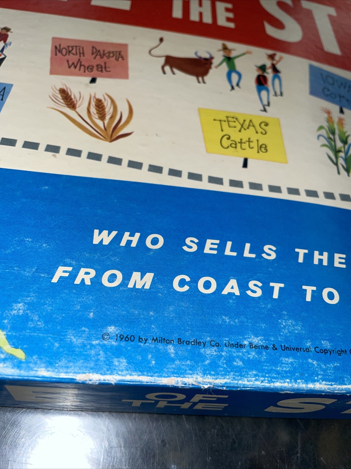 Vintage Milton Bradley Game of the States Board Game eBay