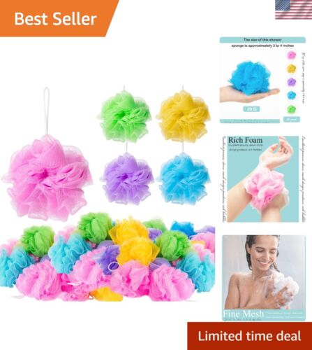 80 Pcs Loofah Bulk Sponge Bath Sponges for Shower Bath Luffa Bulk Pouf Shower...