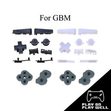 Full Set L R A B D-Pad Conductive Rubber Buttons For Nintendo Gameboy Micro GBM