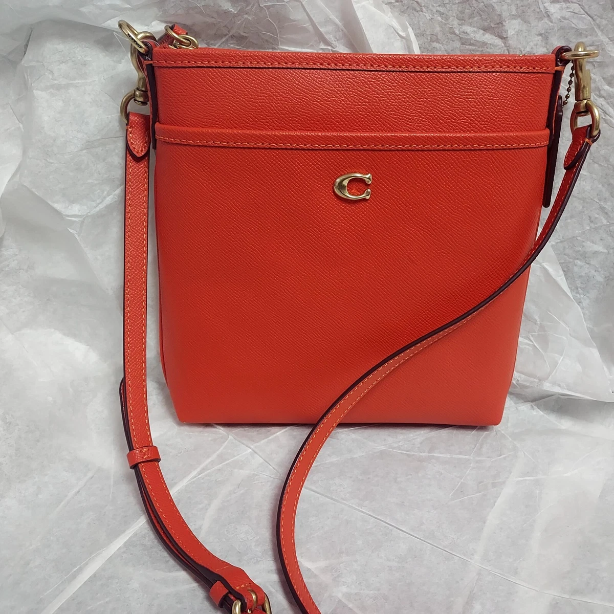 Coach orange crossbody clearance bag