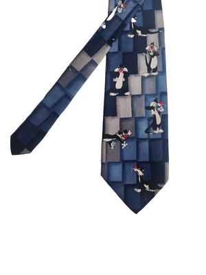 CRAVATTA  SILVESTRO LOONEY TUNES  POLIESTERE TIE CORBATA  WARNER BROS