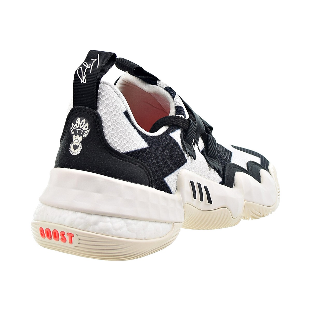 Adidas Trae Young 1 Mens 11 Black White Excellent So So Def H68999 Basketball Adidas Trae Young 1 x So So Def Recording Men Shoes White  main image 4