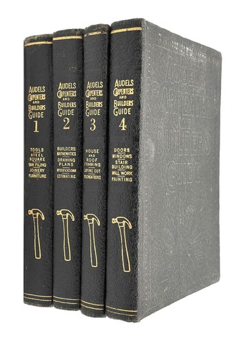 Audels Carpenters and Builders Guide Volumes 1-4 HC 1949 3000+ Illustrations W1 | eBay