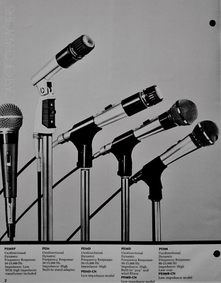 Vintage 1960's Shure PE56 Dynamic cardioid microphone w