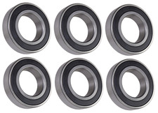  6 Each 6006-2RS, 6006LLU, 6006DDU Sealed Radial Ball Bearing 30X55X13 SpinCo