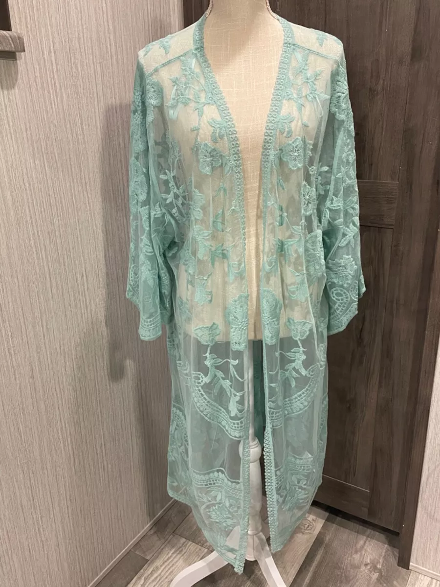 Mint green kimono clearance cardigan