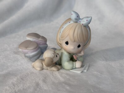 PRECIOUS MOMENTS  ''Friends Write From The Start'' Figurine W/Box #C0021