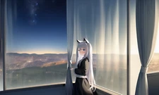 Anime Starry Night Sky Sunlight Night Forest Ai  Gaming Mat Desk 10817