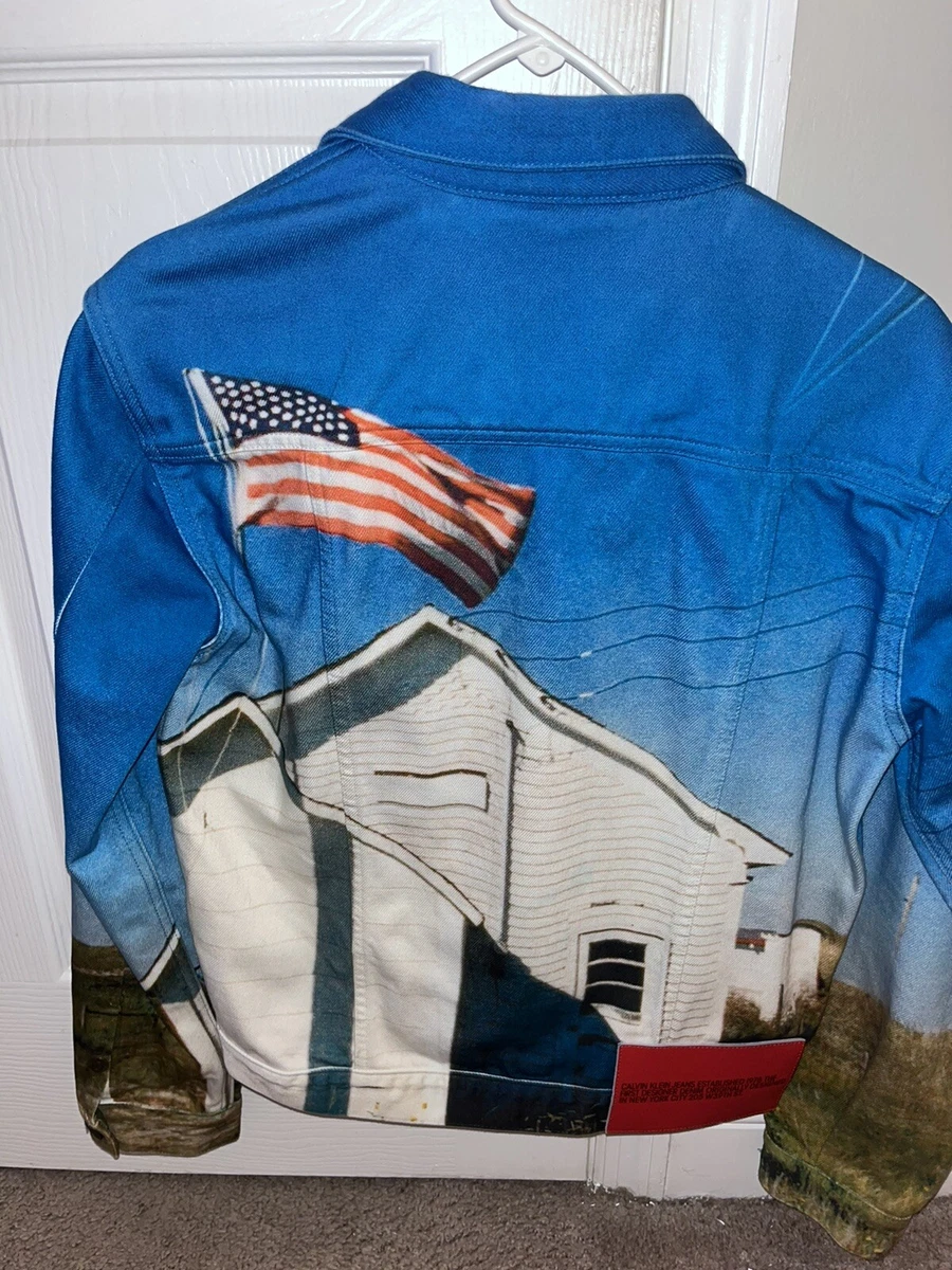 Printed Denim jacket Calvin Klein × Calvin Klein 205W39NYC × Raf Simons Small