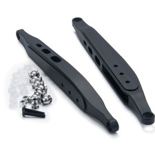 Braccio di traino inferiore posteriore in metallo nero per auto cingolata 1/10 assiale RBX10 AXI03005 RC