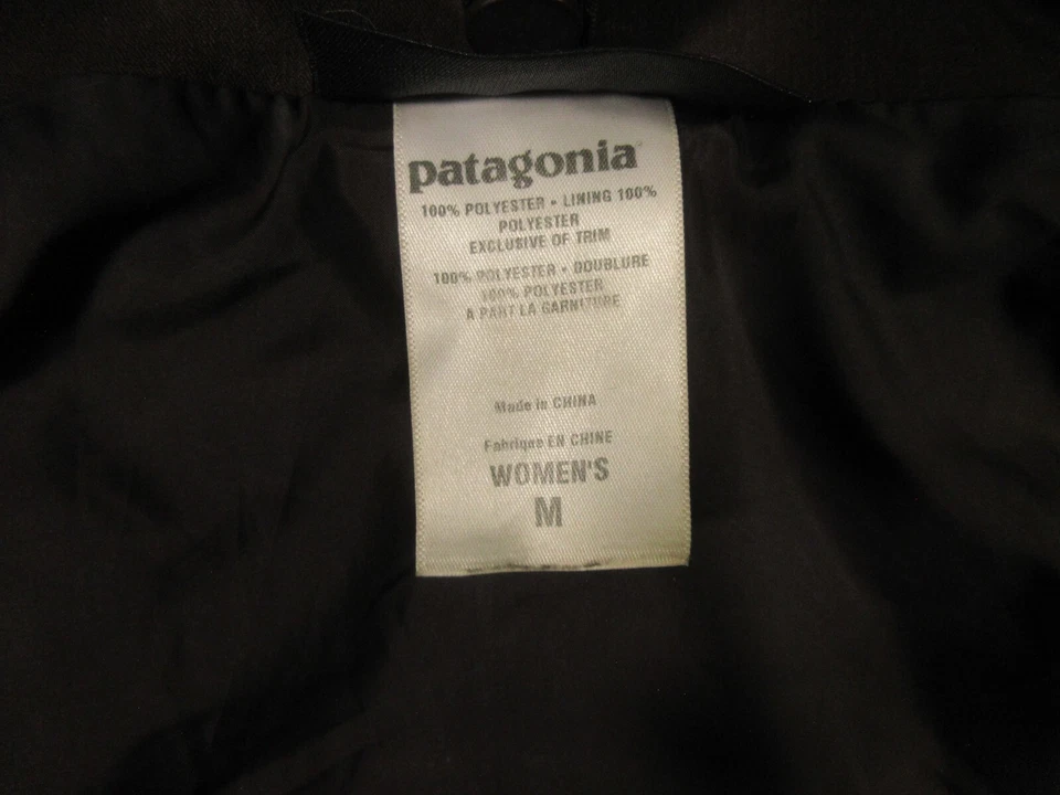 Patagonia H2NO Raincoat Parka Jacket Womens M Purple Removable Hood Distressed - Image 4 of 4