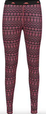 Damen Trespass Gems Active Duoskin Basisschicht Hose - Diva Pink Print