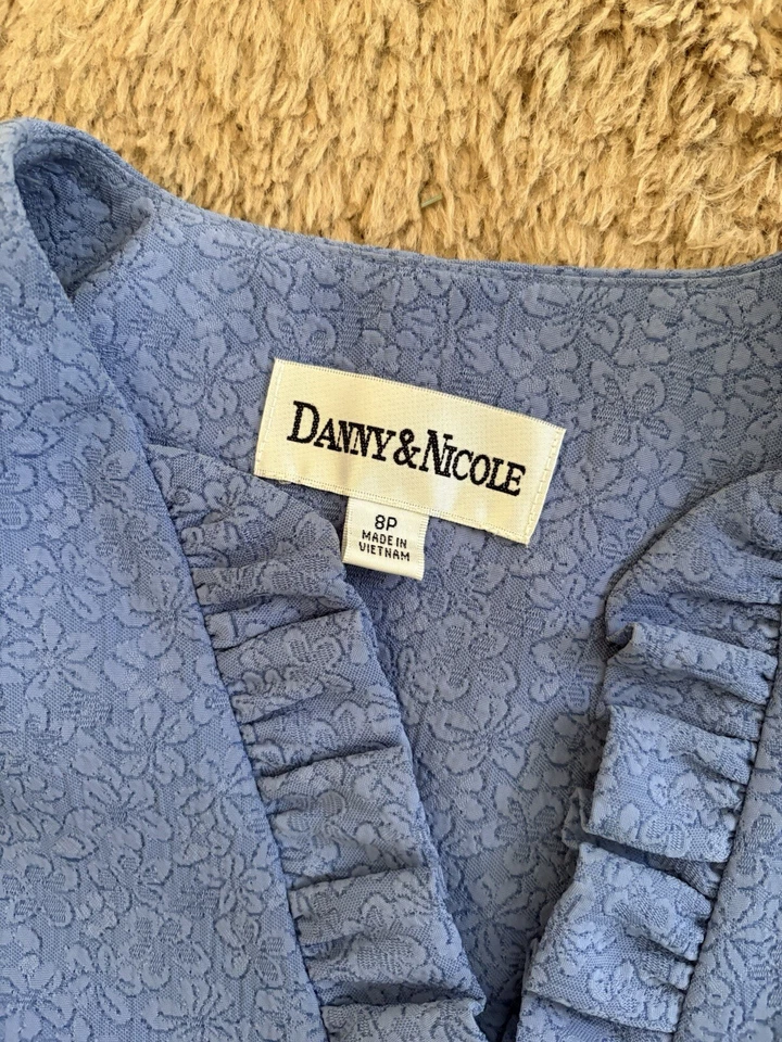 Винтажный Danny & Nicole два изделия midi юбка сиреневого цвета ретро моды размер 8P - Изображение 3 из 4