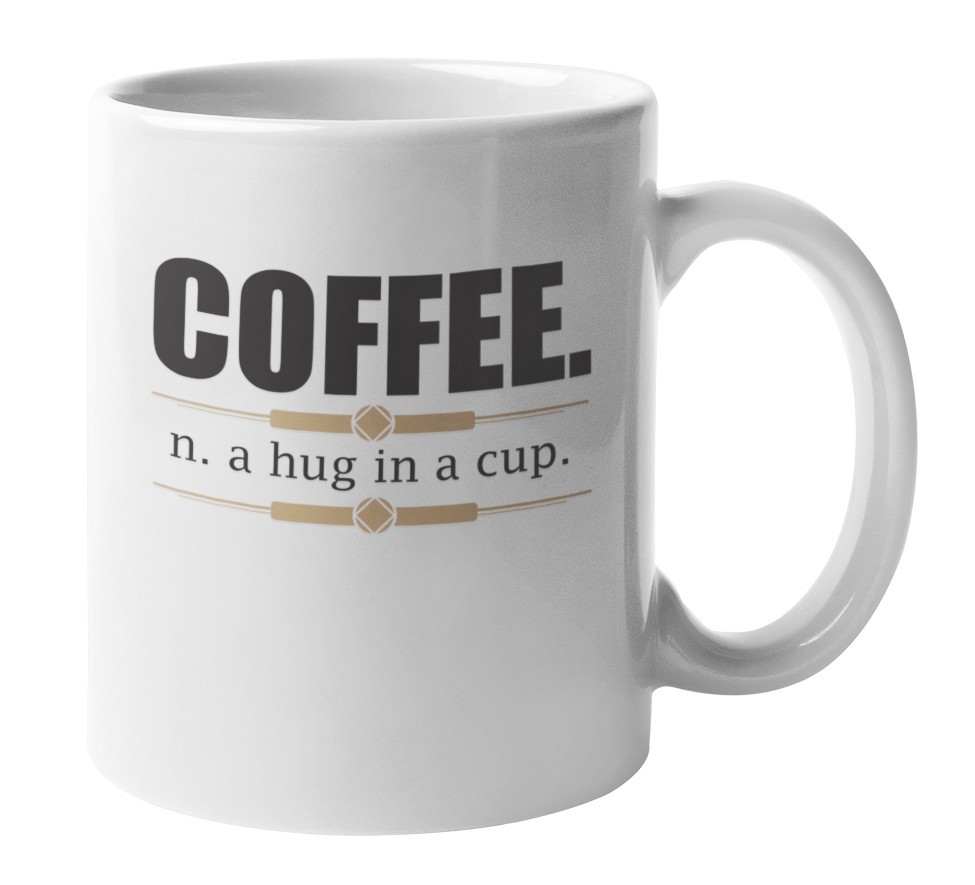 Coffee Noun Definition, Hug in a Cup Coffee & Tea Mug