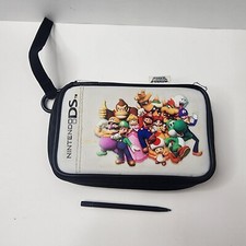 Custodia da viaggio Nintento DS Super Mario Yoshi Donkey Kong console videogioco nera 