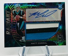 2022 Panini Spectra Radiant Rc Patch Signatures Celestial Matt Corral Auto 29/75
