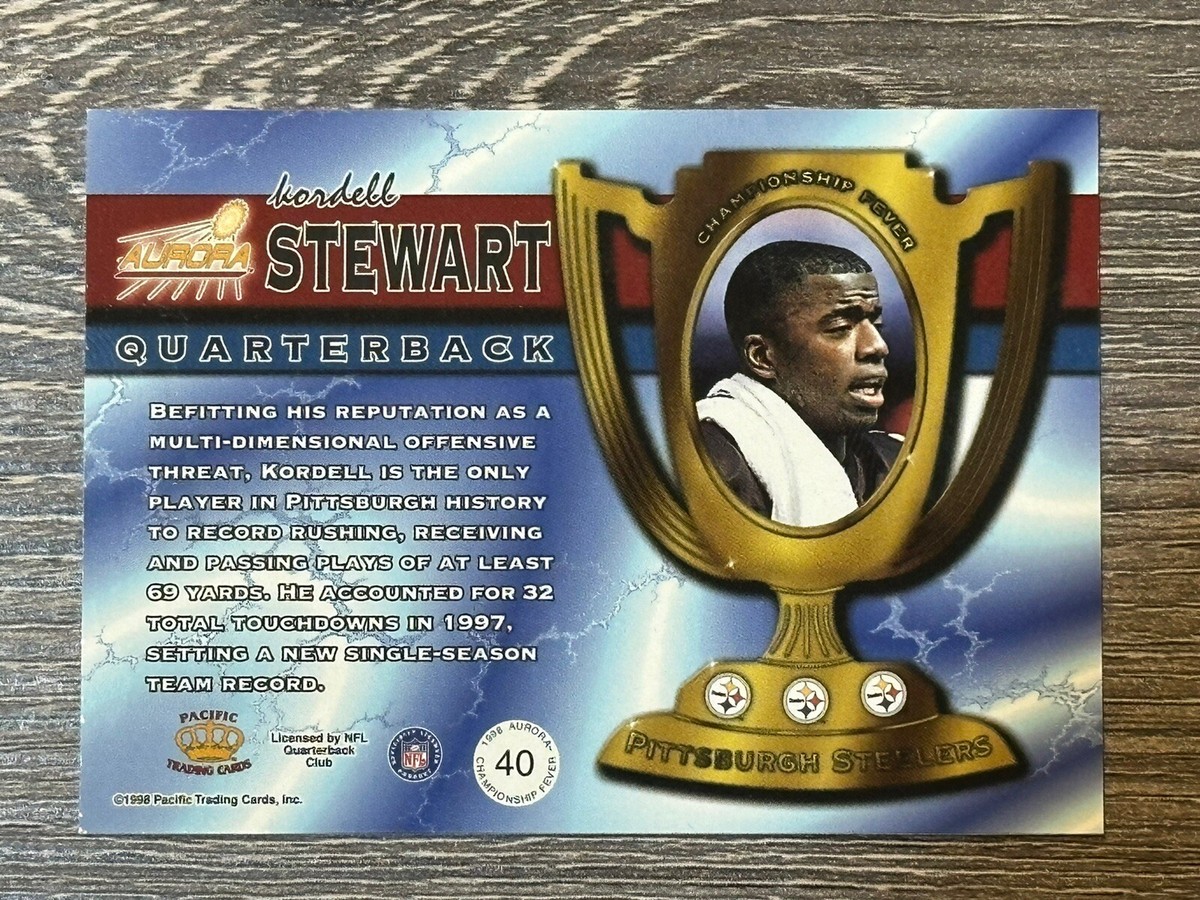 1998 Aurora Championship Fever Steelers Football Card #40 Kordell