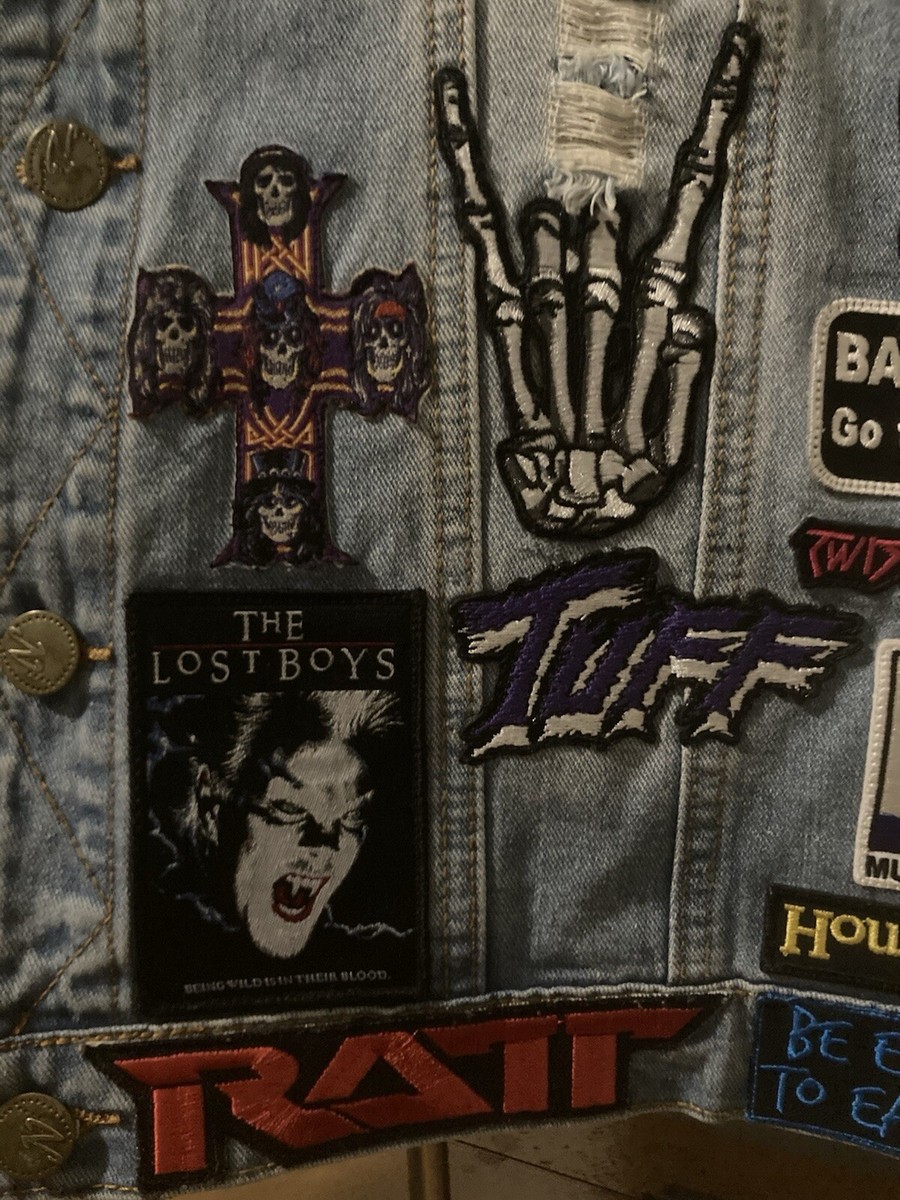 80s Metal Vest.Personal Used Vest. All STITCHED patches. View 6
