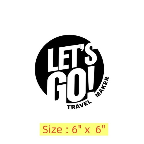 Let's Go Travel Maker Decal Auto Car Truck Camper Van Off-road Vinyl Sticker - Picture 11 of 13