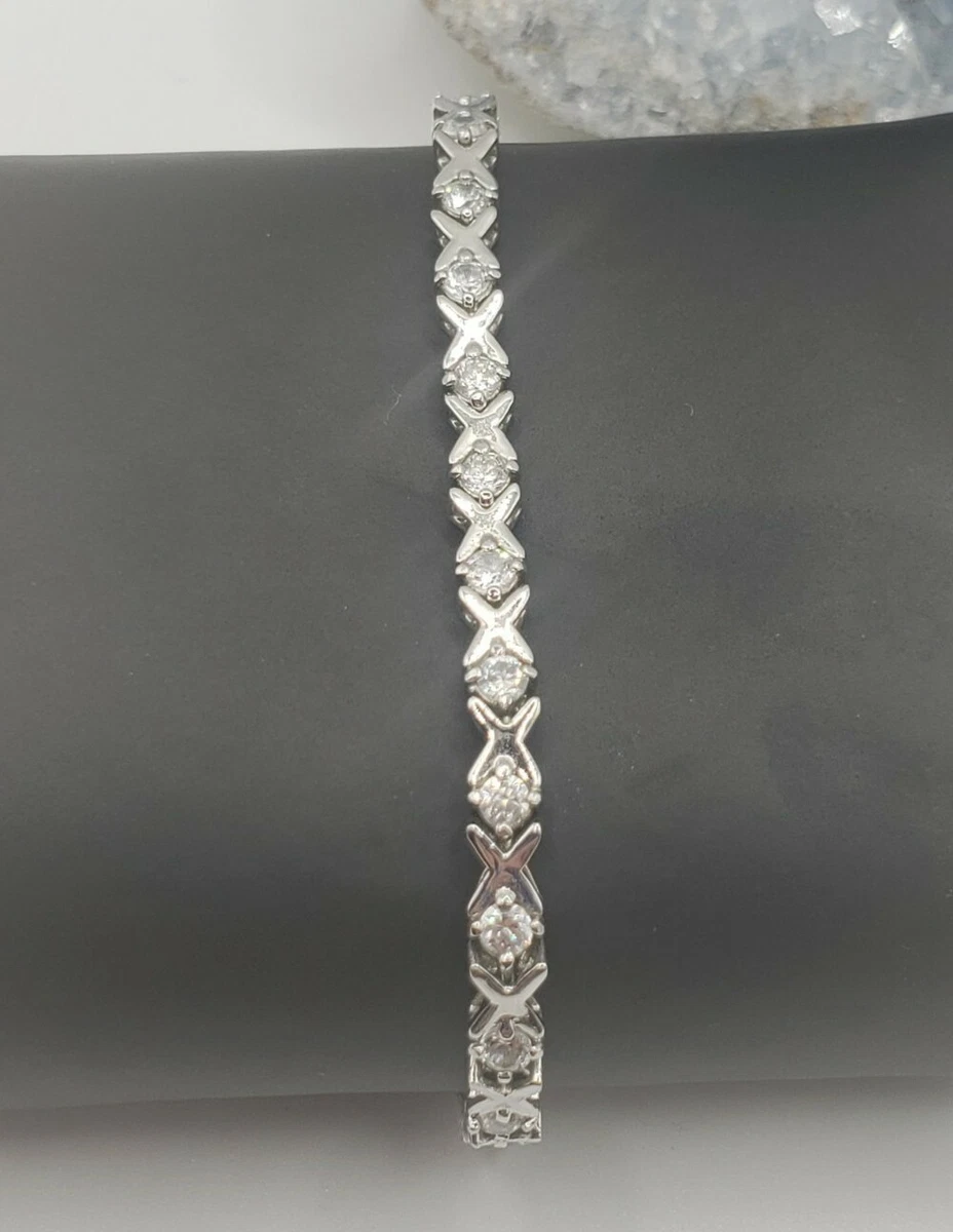 Used diamond shop tennis bracelet ebay