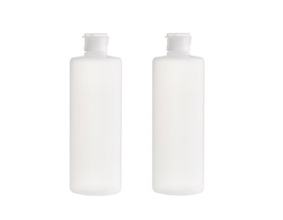 2PCS Transparent Refillable Empty Plastic Cosmetic Squeezable Vial Bottles Ja...