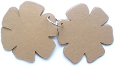 {8 Page}  FLOWER CHiPBOARD ALBUM -  w/ Binder Ring - Bare Die Cuts