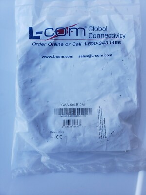 L-com Right Angle USB Cable Straight A Male Left Angle B Male, 3FT CAA-90-LB-2M