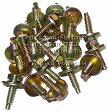 71-79 FITS FORD FITS LINC FITS MERCURY FENDER BODY BOLTS 1/4 25p YELL ZINC(9517)