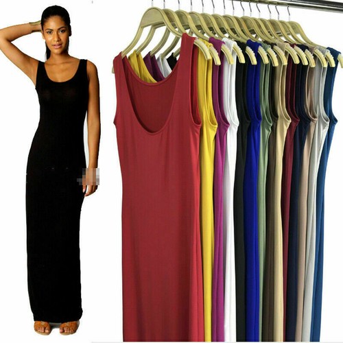 Womens Long Stretch Sleeveless Vest 