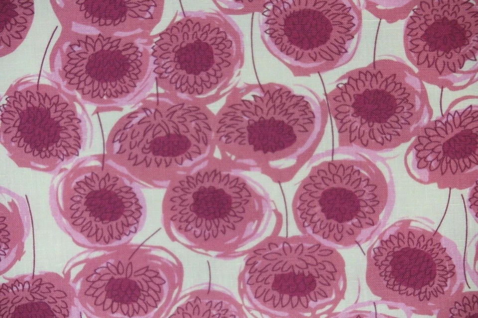 DISEÑO TELA LIBERTY ARTS "Campo de Xanthe" 6,7 METROS 100% LINO ROSA Foto 2 de 4