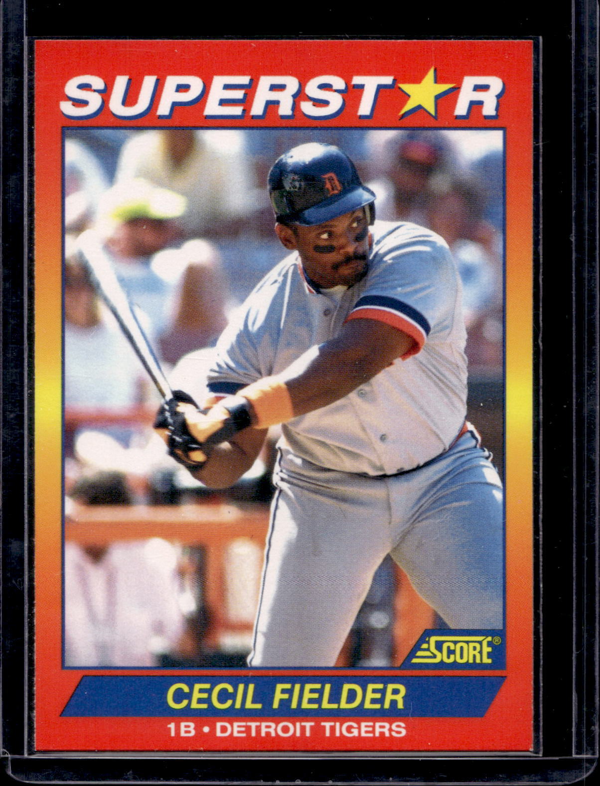 1992 Score 100 Superstars Cecil Fielder #66 - Detroit Tigers