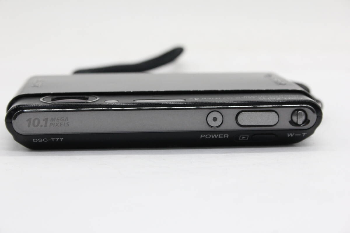 SONY DSC-T77 Digital Camera Black Cyber Shot 4.0x Optical