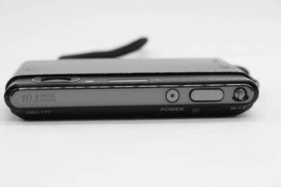 SONY DSC-T77 Digital Camera Black Cyber Shot 4.0x Optical