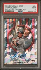 2019 BOWMAN'S BEST 1999 FRANCHISE FAVORITES AUTOGRAPHS CJ CHIPPER JONES ATOMIC R