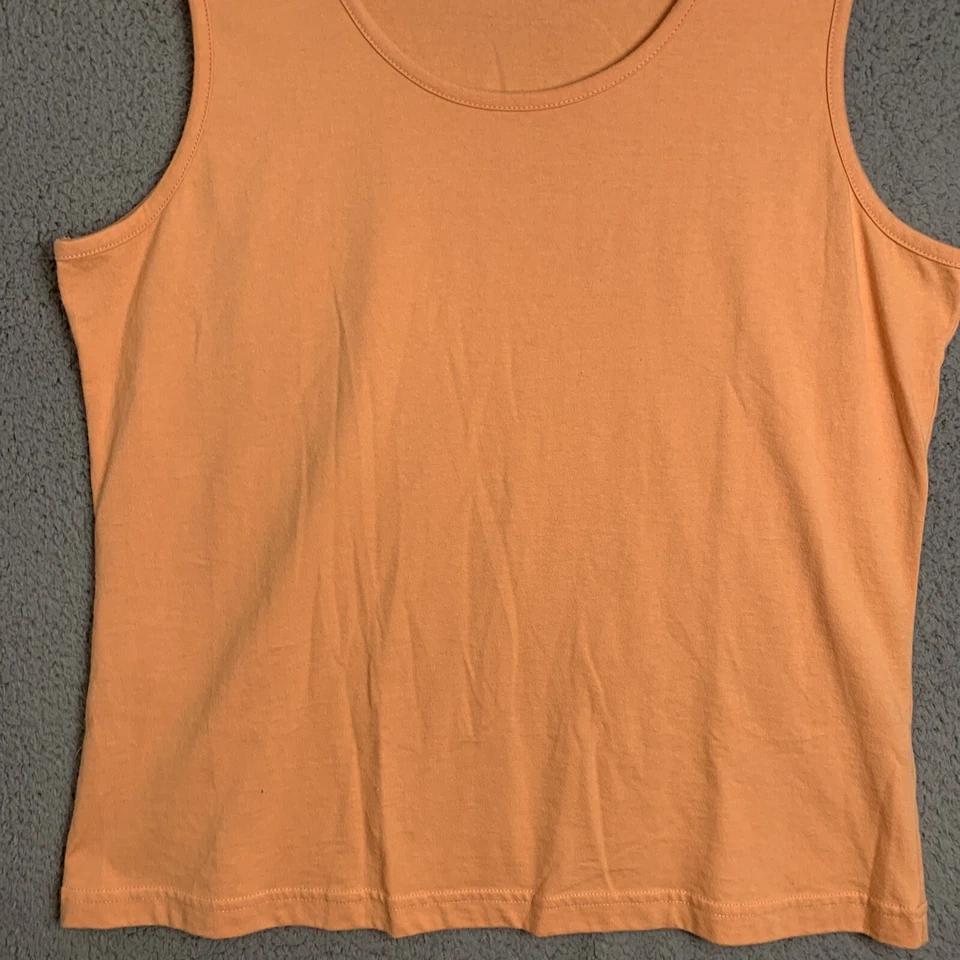 Blair Майка женщин большой оранжевый без рукавов повседневный пуловер блузка рубашка - Изображение 4 из 4